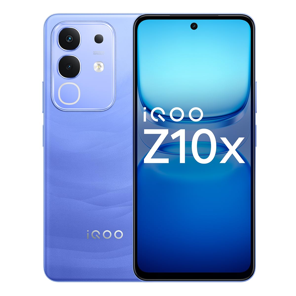 iQOO Z10x 5G (Ultramarine, 6GB RAM, 128GB Storage) | 6500 mAh Large Capacity Battery | Dimensity 7300 Processor | Military-Grade Certified Durability