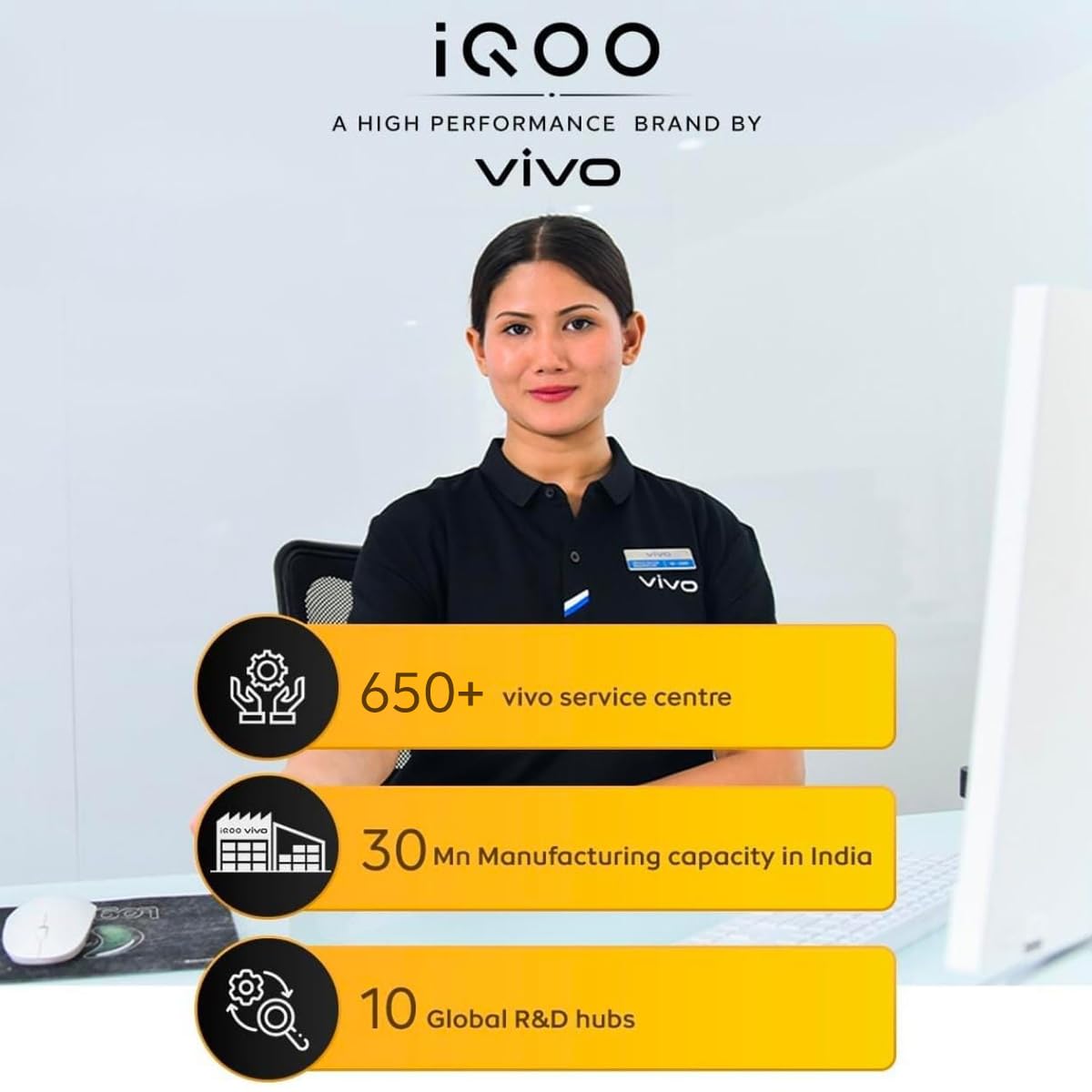 iQOO Z10x 5G (Ultramarine, 6GB RAM, 128GB Storage) | 6500 mAh Large Capacity Battery | Dimensity 7300 Processor | Military-Grade Certified Durability