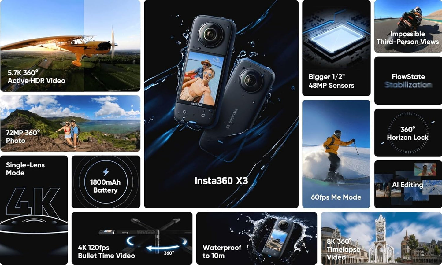 Insta360 X3 Action Camera