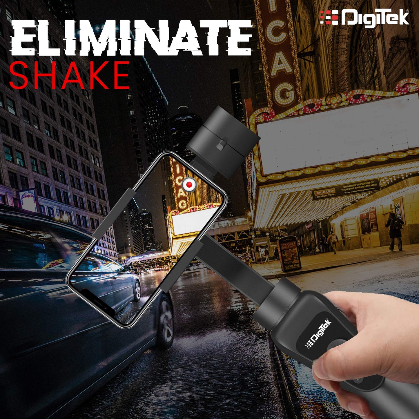 DIGITEK 3-Axis Handheld Gimbal Stabilizer