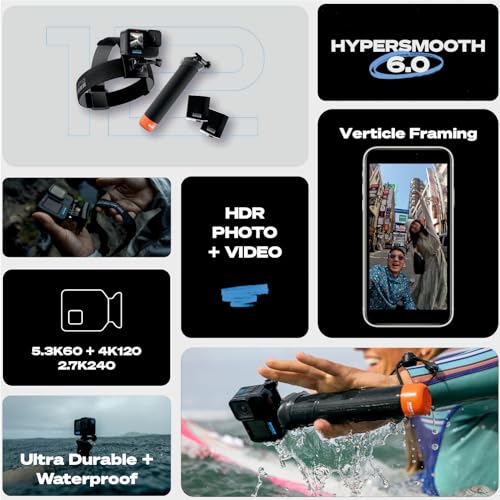GoPro Hero12 Action Camera Bundle Pack