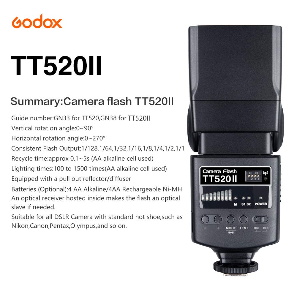 Godox TT520ii Flash Speedlite