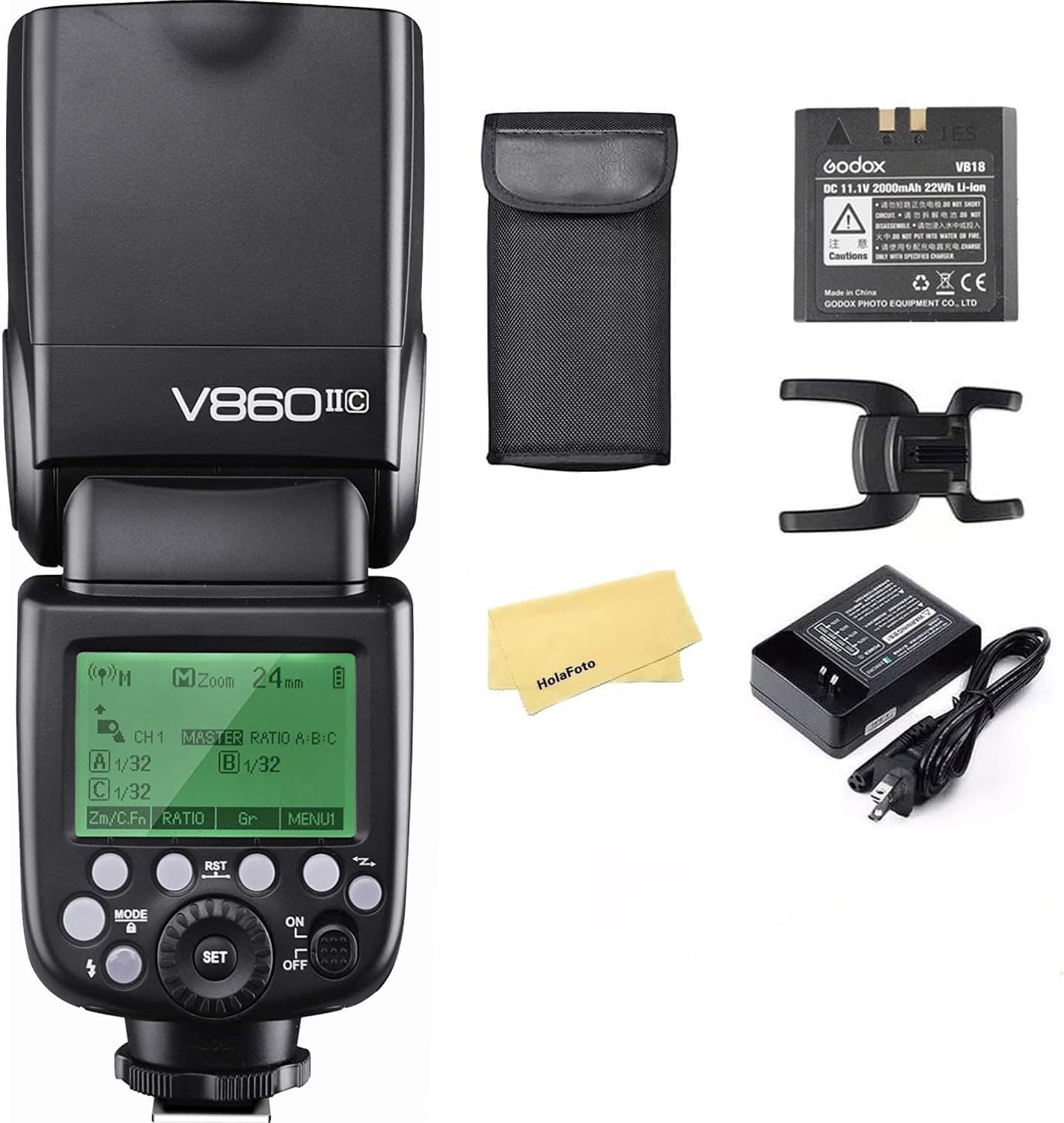 GODOX Ving V 860 II TTL Li-Ion Flash Kit for Nikon Cameras (Black)