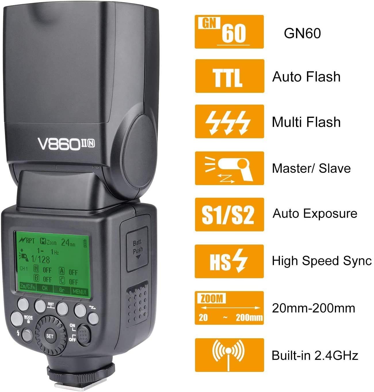 GODOX Ving V 860 II TTL Li-Ion Flash Kit for Nikon Cameras (Black)