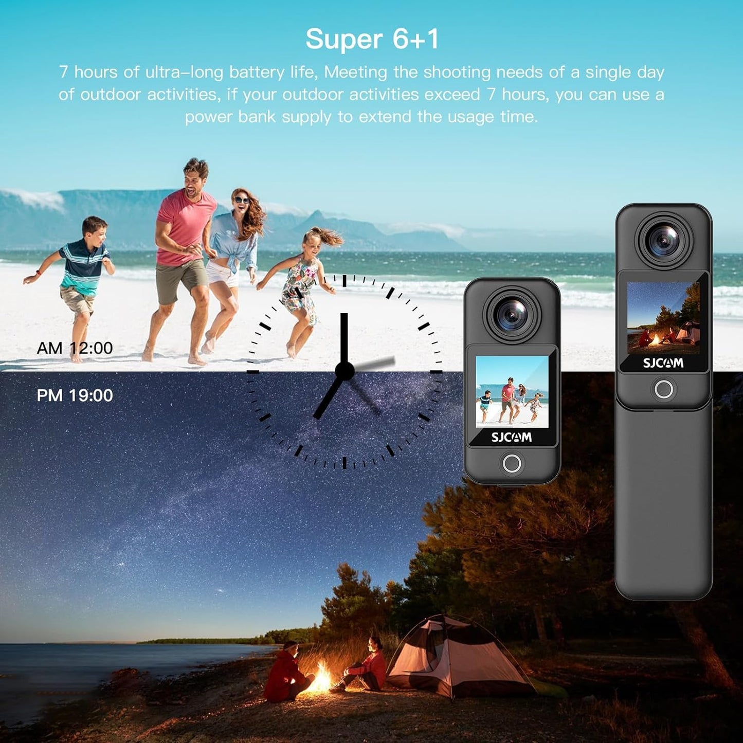 SJCAM C300 4K30fps 20MP Action Camera with Handheld Grip