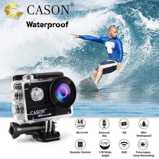 CASON CN10 4K 60fps HD 24MP Action Camera