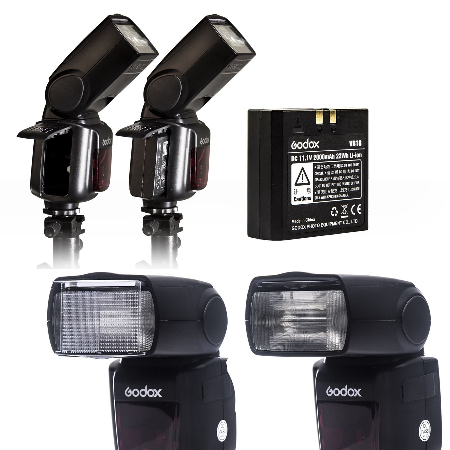 GODOX Ving V 860 II TTL Li-Ion Flash Kit for Nikon Cameras (Black)